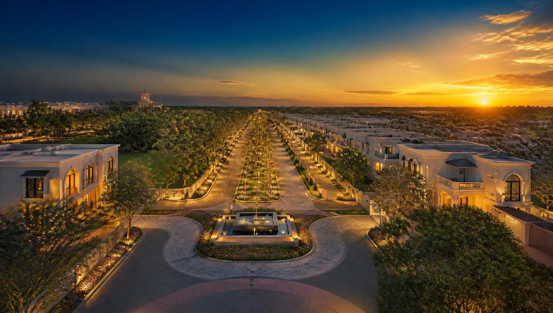 Premium residential township at sunset developed by Aavik Realty
